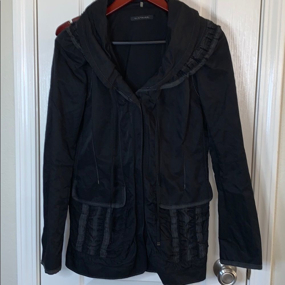 Elie Tahari | Jessie Jacket Hidden Hood Li…